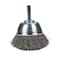 Forney Command PRO Cup Brush Crimped, 2-1/2 in x .014 in x 1/4 in Shank, Bulk 72269 - alternate 5